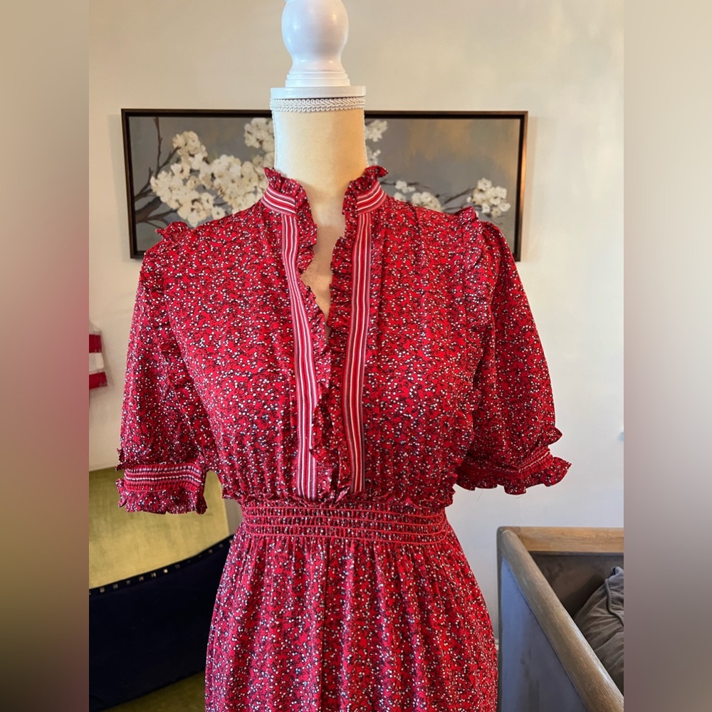 Max Studio Red Floral Maxi Dress - Picture 3 of 5